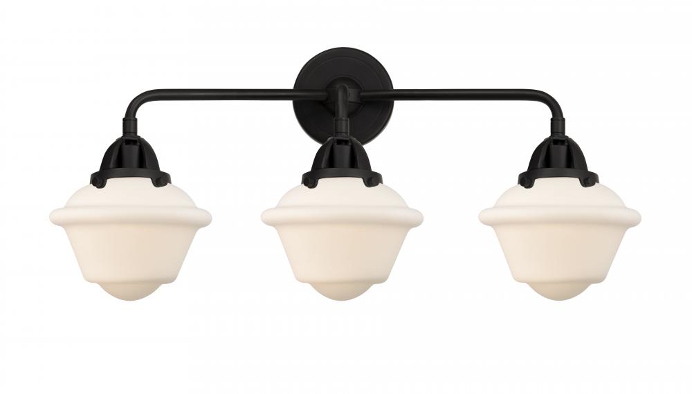 Oxford - 3 Light - 26 inch - Matte Black - Bath Vanity Light