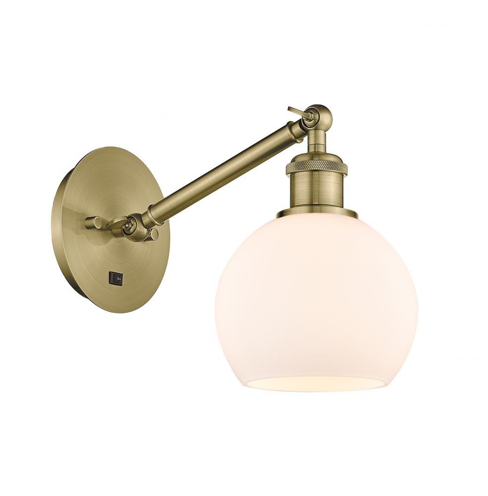 Athens - 1 Light - 6 inch - Brushed Satin Nickel - Sconce