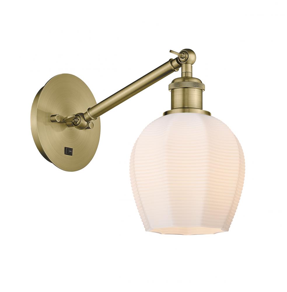 Norfolk - 1 Light - 6 inch - Antique Brass - Sconce