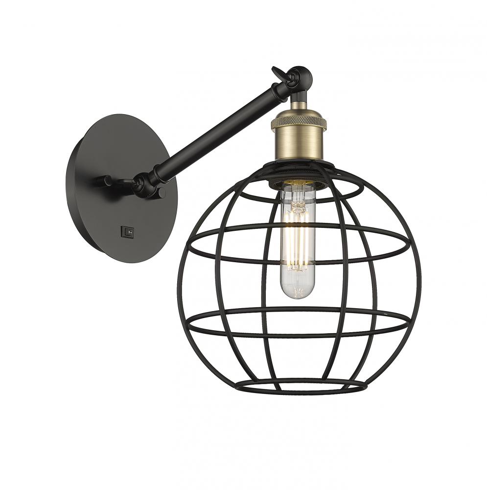 Lake Placid - 1 Light - 8 inch - Black Antique Brass - Sconce