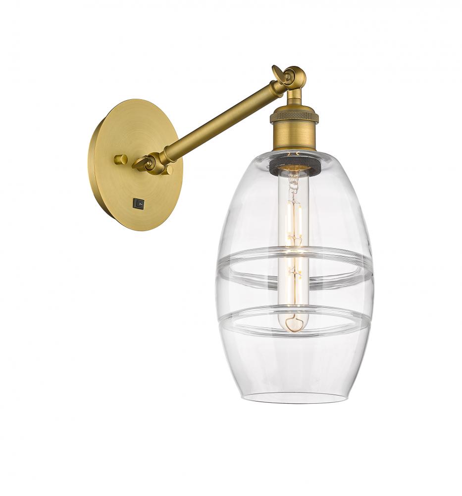 Vaz - 1 Light - 6 inch - Brushed Brass - Sconce