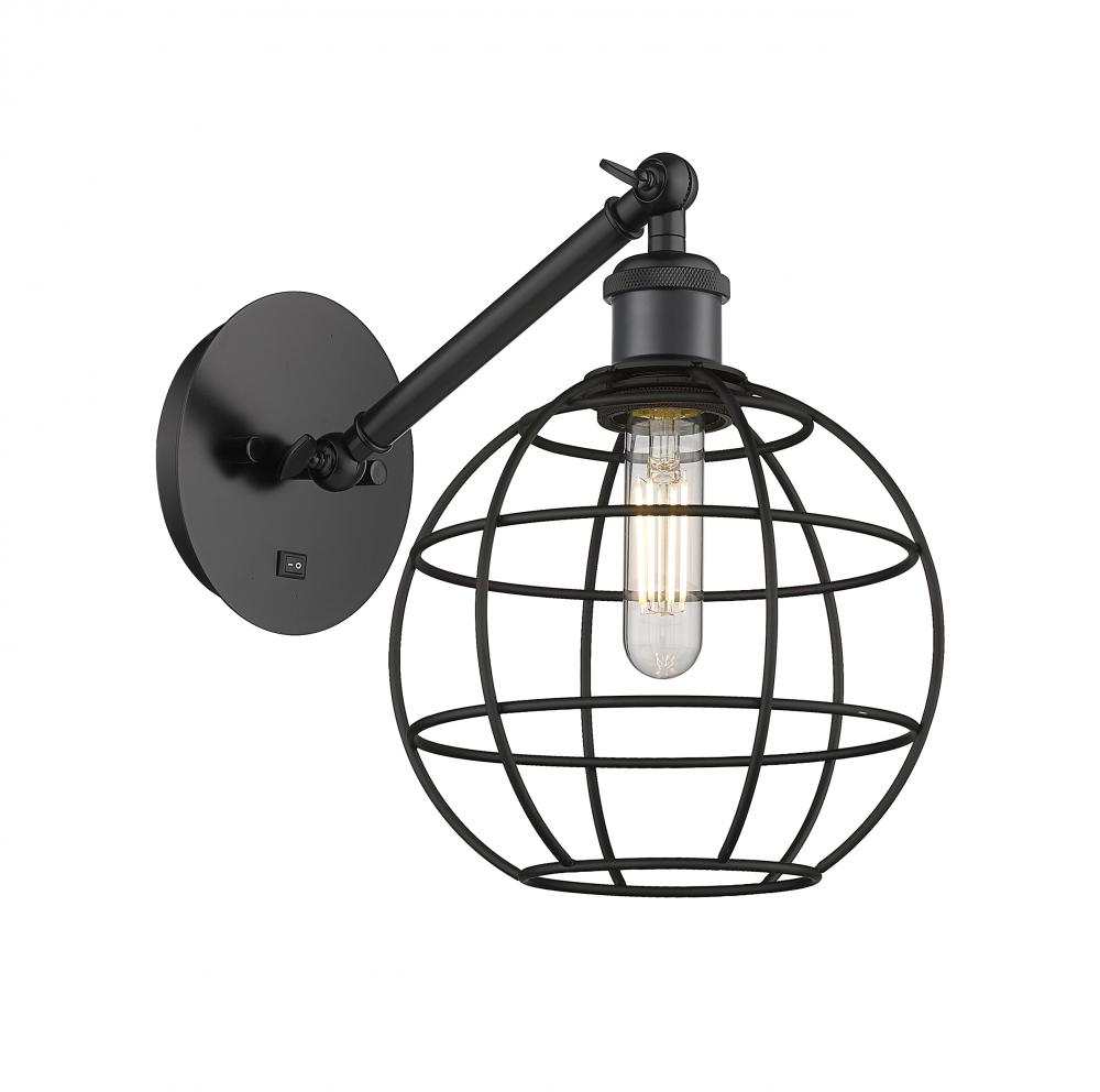 Lake Placid - 1 Light - 8 inch - Matte Black - Sconce