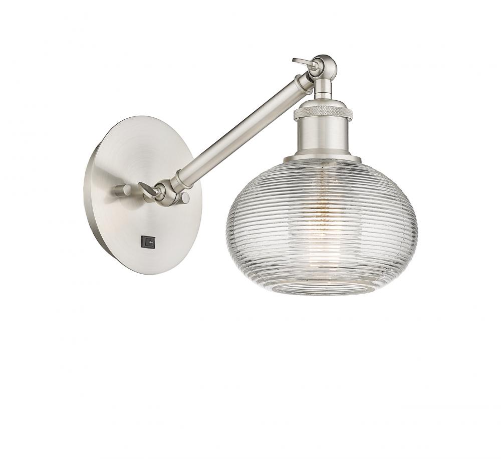 Ithaca - 1 Light - 6 inch - Brushed Satin Nickel - Sconce