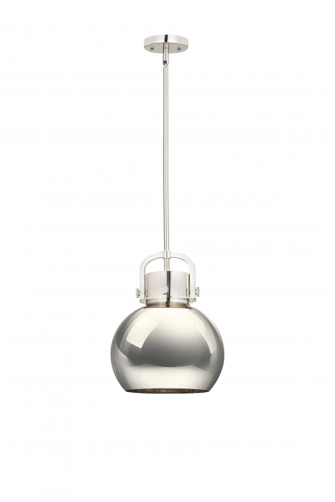 Newton Sphere - 1 Light - 10 inch - Polished Nickel - Mini Pendant