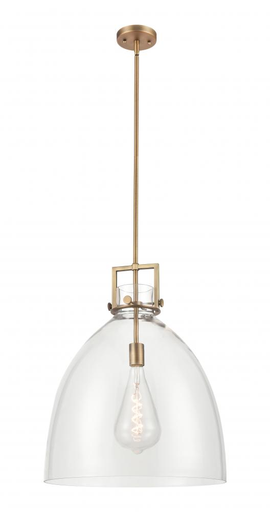 Newton Bell - 1 Light - 18 inch - Brushed Brass - Pendant