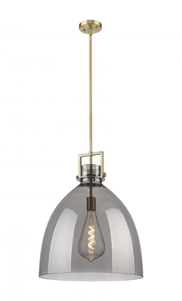 Newton Bell - 1 Light - 18 inch - Brushed Brass - Pendant