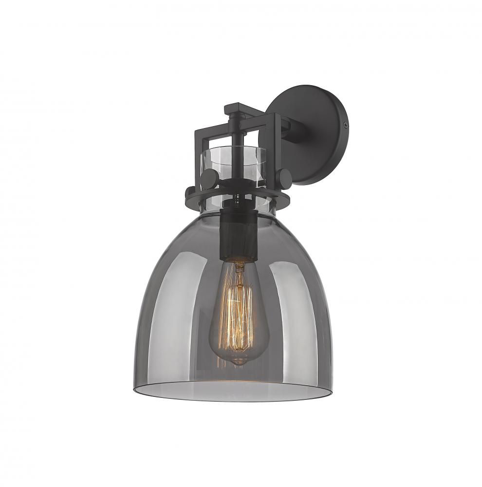 Newton Bell - 1 Light - 8 inch - Matte Black - Sconce