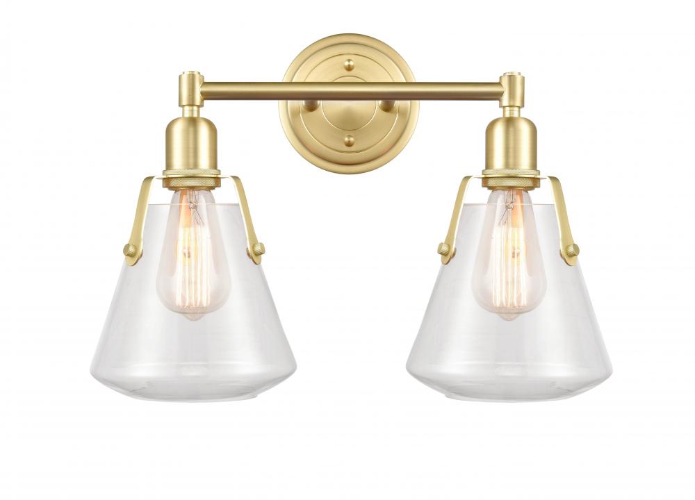 Luna - 2 Light - 18 inch - Satin Brass - Bath Vanity Light