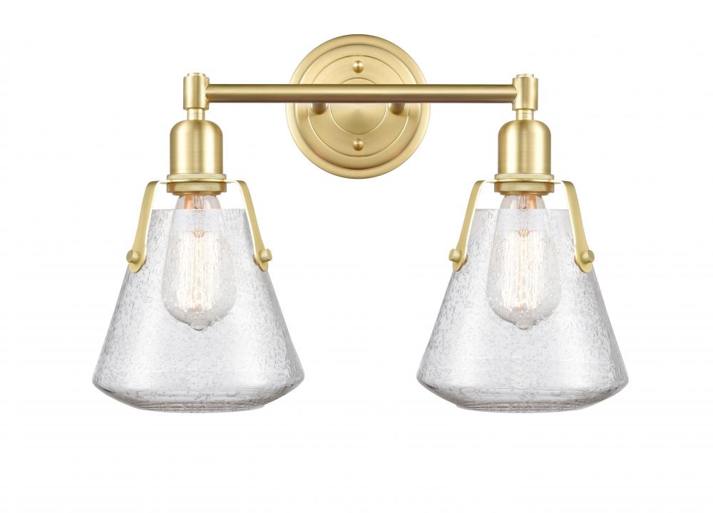 Luna - 2 Light - 18 inch - Satin Brass - Bath Vanity Light