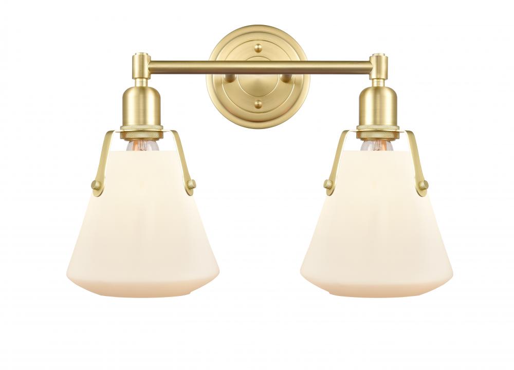 Luna - 2 Light - 18 inch - Satin Brass - Bath Vanity Light