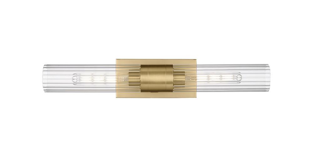 Empire - 2 Light - 5 inch - Brushed Brass - Bath Vanity Light