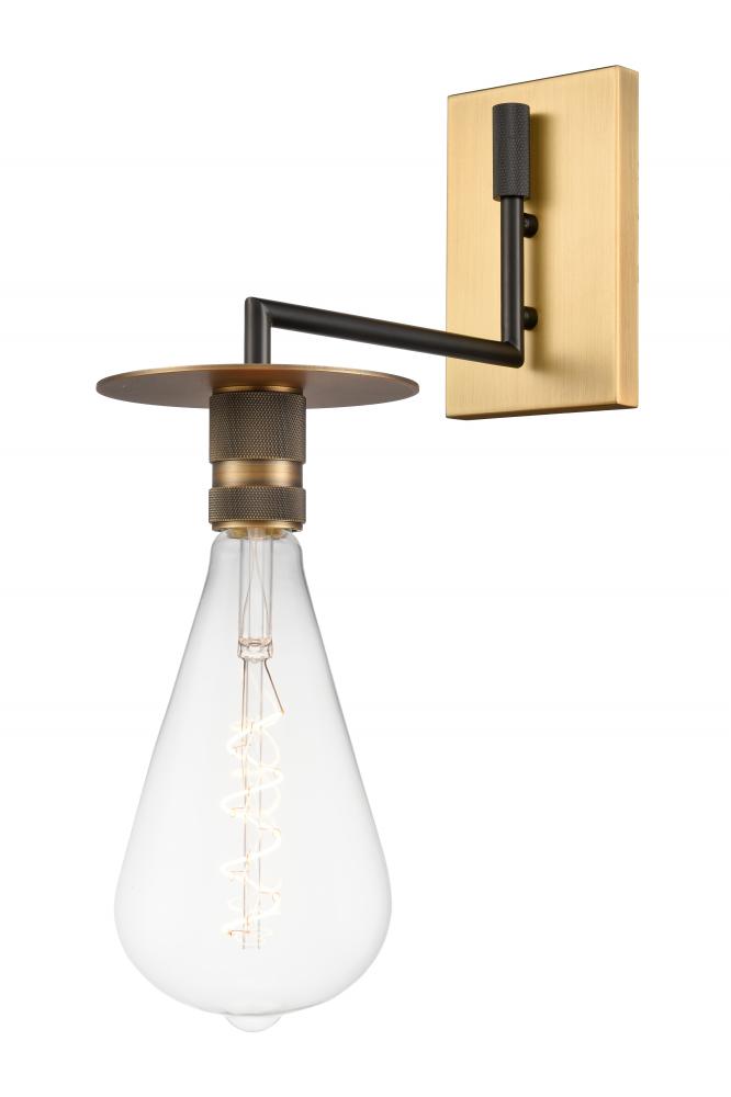 Aurora - 1 Light - 6 inch - Black Brushed Brass - Sconce