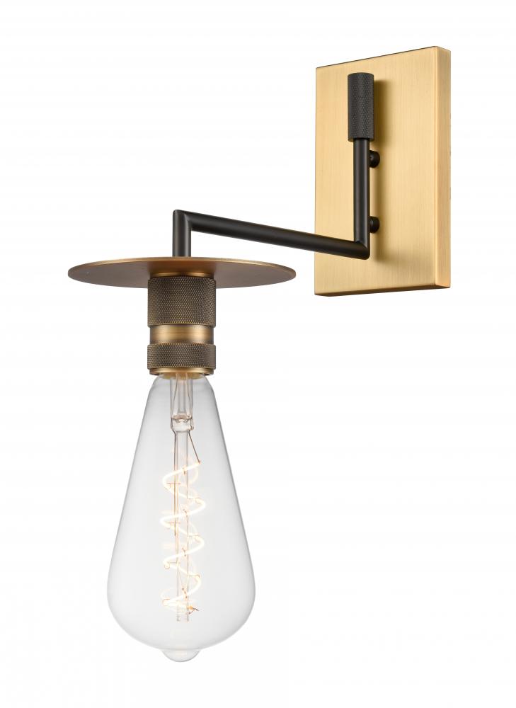 Aurora - 1 Light - 6 inch - Black Brushed Brass - Sconce