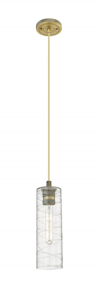 Crown Point - 1 Light - 5 inch - Brushed Brass - Pendant