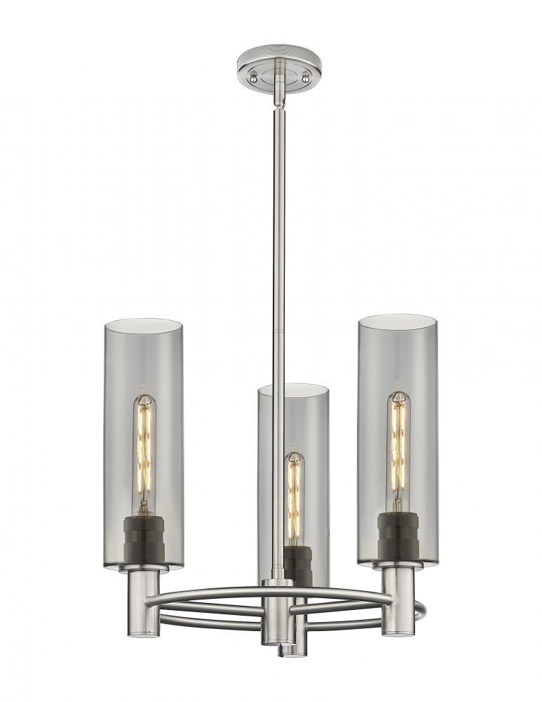 Crown Point - 3 Light - 18 inch - Satin Nickel - Pendant