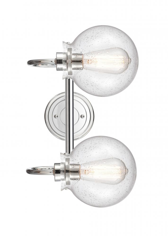 Olivia - 2 Light - 17 inch - Polished Chrome - Bath Vanity Light