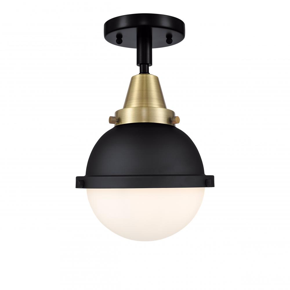 Hampden - 1 Light - 7 inch - Black Antique Brass - Flush Mount