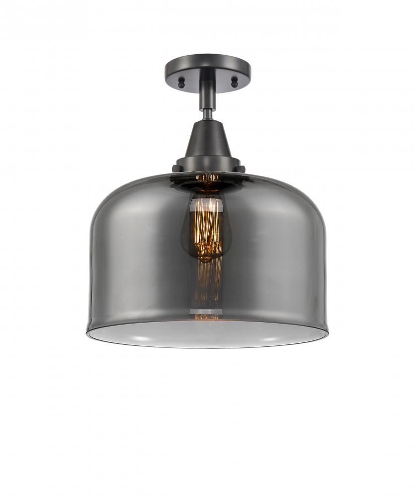 Bell - 1 Light - 12 inch - Matte Black - Flush Mount