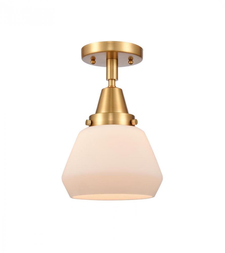 Fulton - 1 Light - 7 inch - Satin Gold - Flush Mount