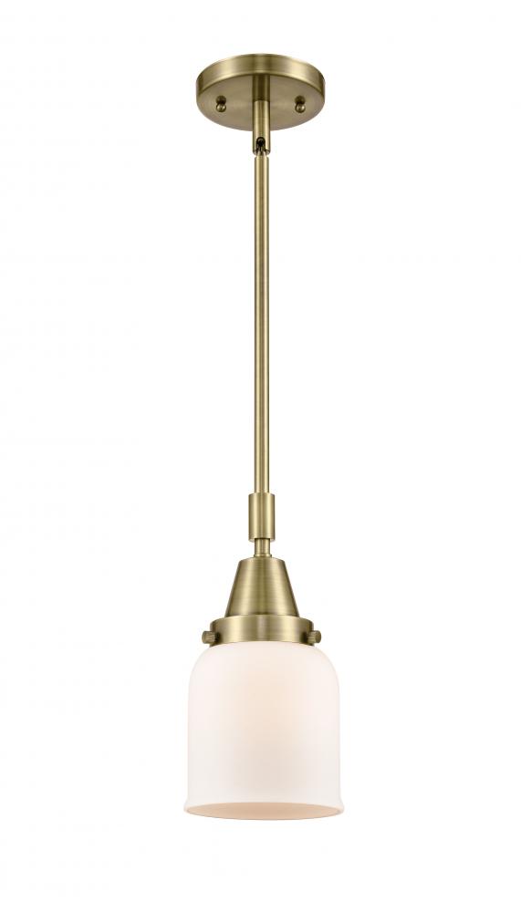 Bell - 1 Light - 5 inch - Antique Brass - Mini Pendant