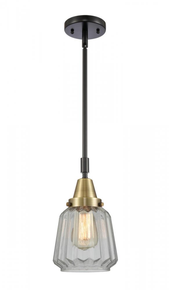 Chatham - 1 Light - 7 inch - Black Antique Brass - Mini Pendant