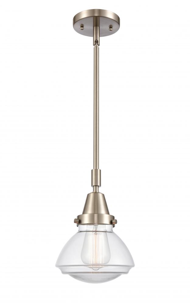 Olean - 1 Light - 7 inch - Brushed Satin Nickel - Mini Pendant