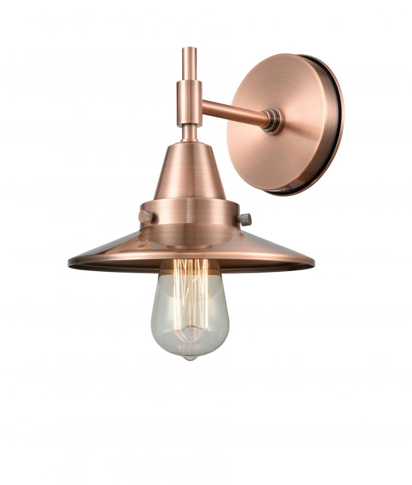 Railroad - 1 Light - 8 inch - Antique Copper - Sconce