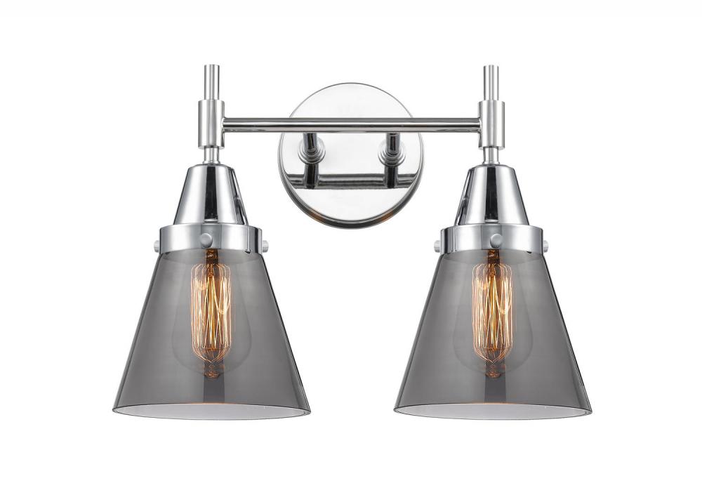 Cone - 2 Light - 15 inch - Polished Chrome - Bath Vanity Light