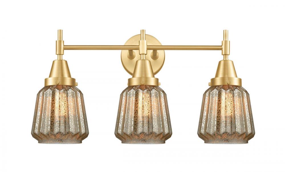 Chatham - 3 Light - 24 inch - Satin Gold - Bath Vanity Light