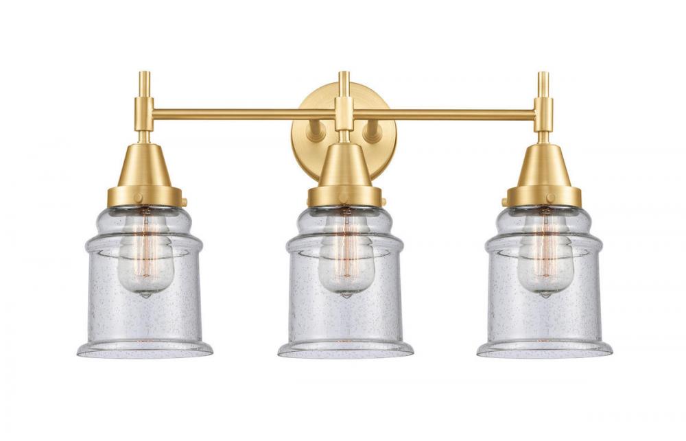 Canton - 3 Light - 24 inch - Satin Gold - Bath Vanity Light