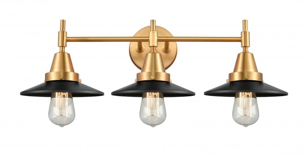 Railroad - 3 Light - 26 inch - Satin Gold - Bath Vanity Light