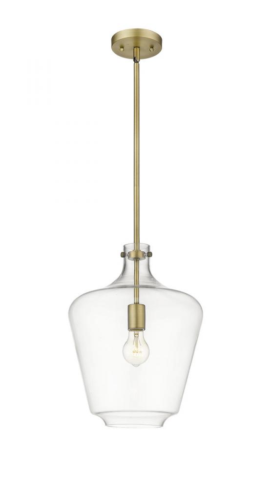 Norwalk - 1 Light - 12 inch - Brushed Brass - Stem hung - Mini Pendant