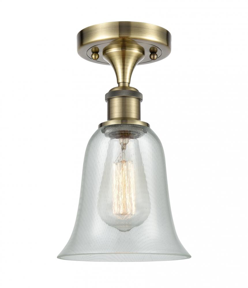 Hanover - 1 Light - 6 inch - Antique Brass - Semi-Flush Mount