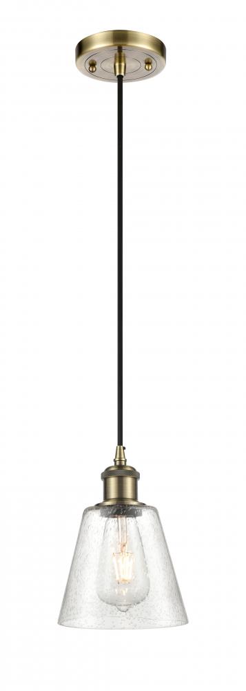 Caton - 1 Light - 5 inch - Antique Brass - Cord hung - Mini Pendant