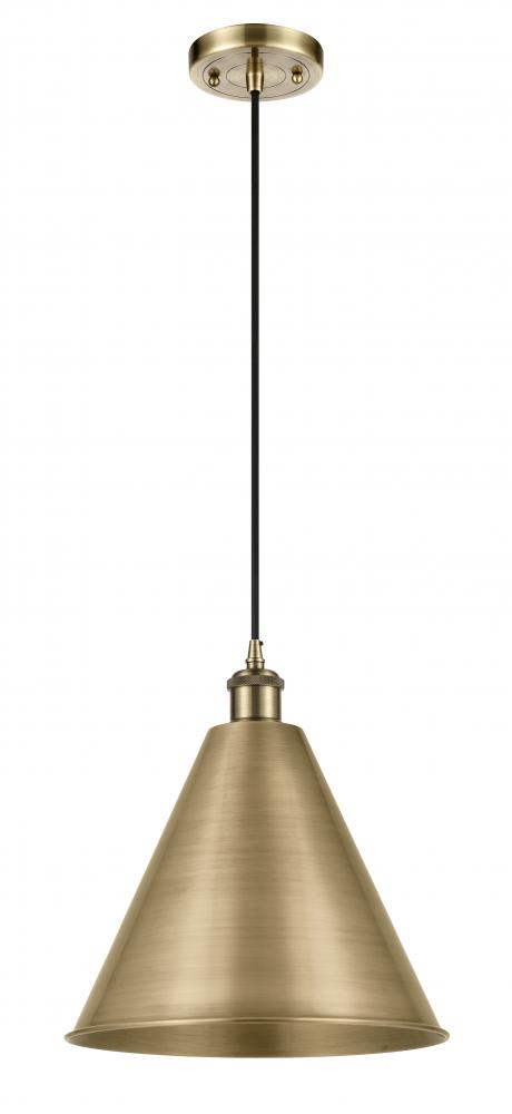 Berkshire - 1 Light - 16 inch - Antique Brass - Cord hung - Mini Pendant