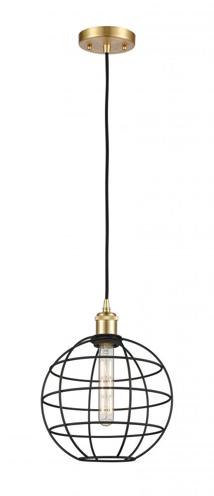 Lake Placid - 1 Light - 10 inch - Satin Gold - Mini Pendant