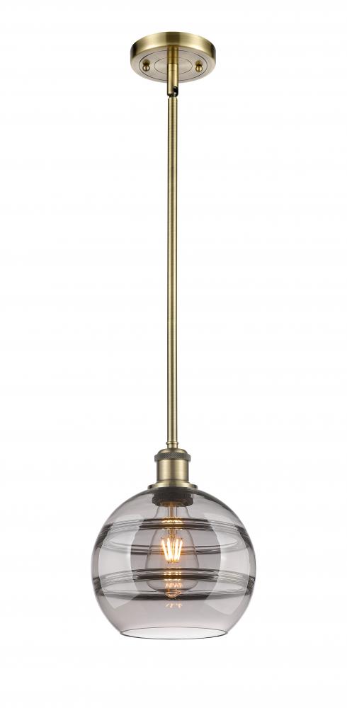 Rochester - 1 Light - 8 inch - Antique Brass - Mini Pendant