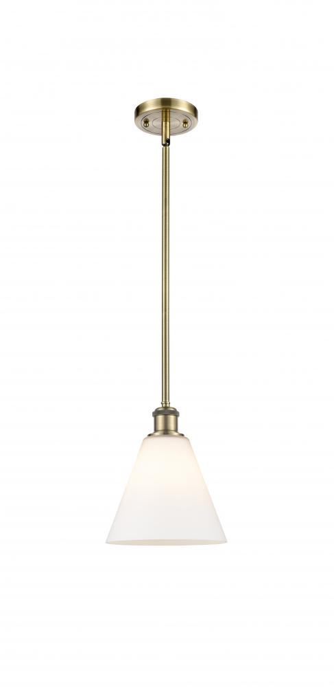 Berkshire - 1 Light - 8 inch - Antique Brass - Mini Pendant