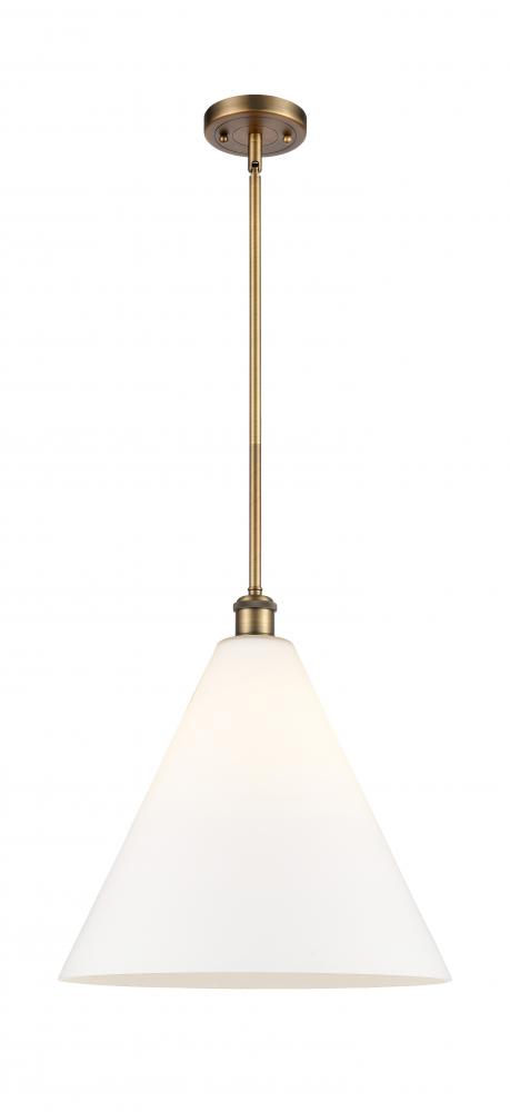 Berkshire - 1 Light - 16 inch - Brushed Brass - Pendant