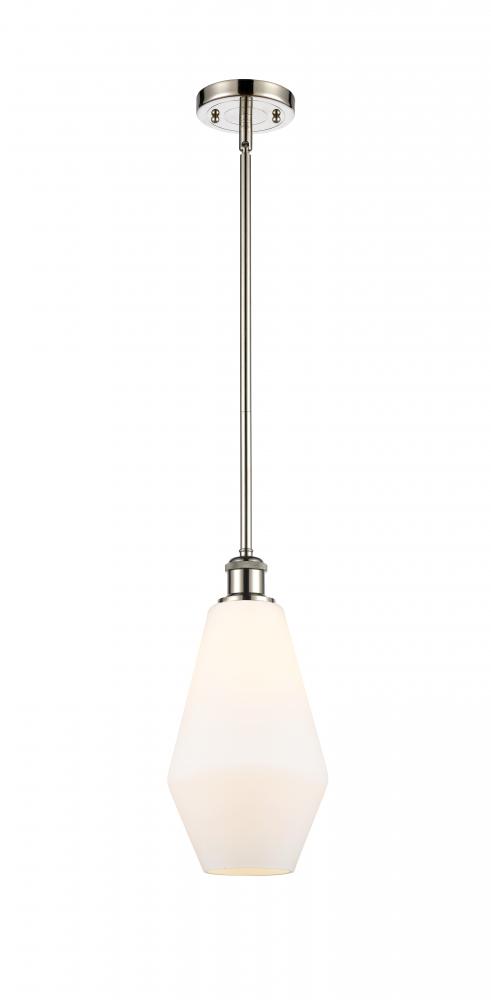 Cindyrella - 1 Light - 7 inch - Polished Nickel - Mini Pendant