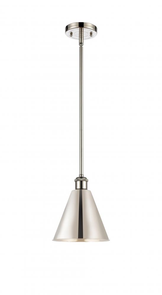 Berkshire - 1 Light - 8 inch - Polished Nickel - Pendant