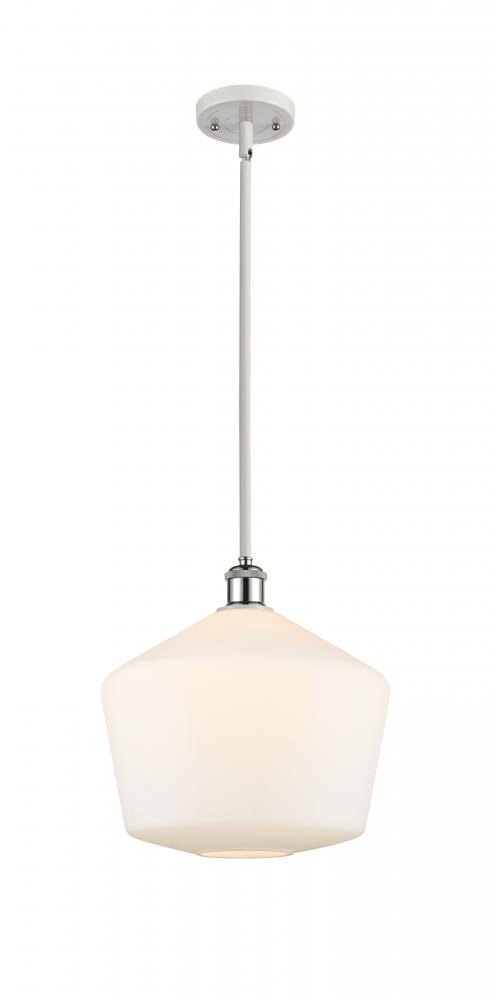 Cindyrella - 1 Light - 12 inch - White Polished Chrome - Mini Pendant