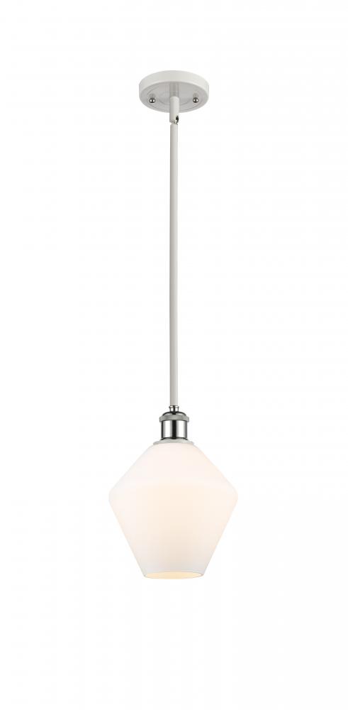 Cindyrella - 1 Light - 8 inch - White Polished Chrome - Mini Pendant