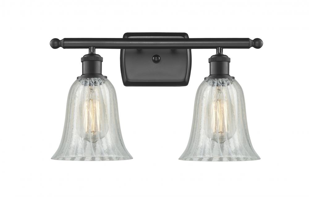 Hanover - 2 Light - 16 inch - Matte Black - Bath Vanity Light