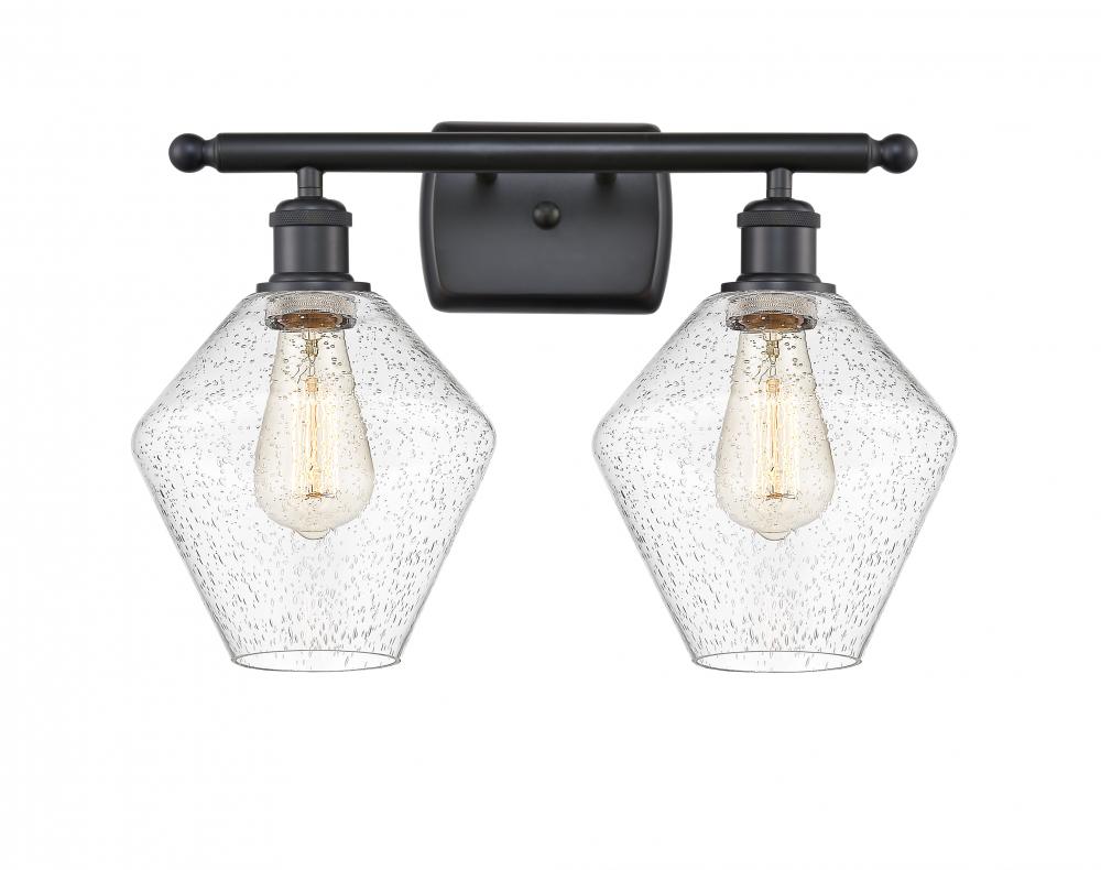 Cindyrella - 2 Light - 18 inch - Matte Black - Bath Vanity Light