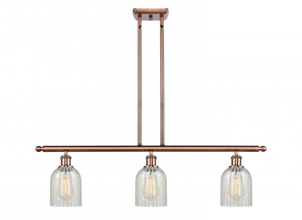 Caledonia - 3 Light - 36 inch - Antique Copper - Cord hung - Island Light