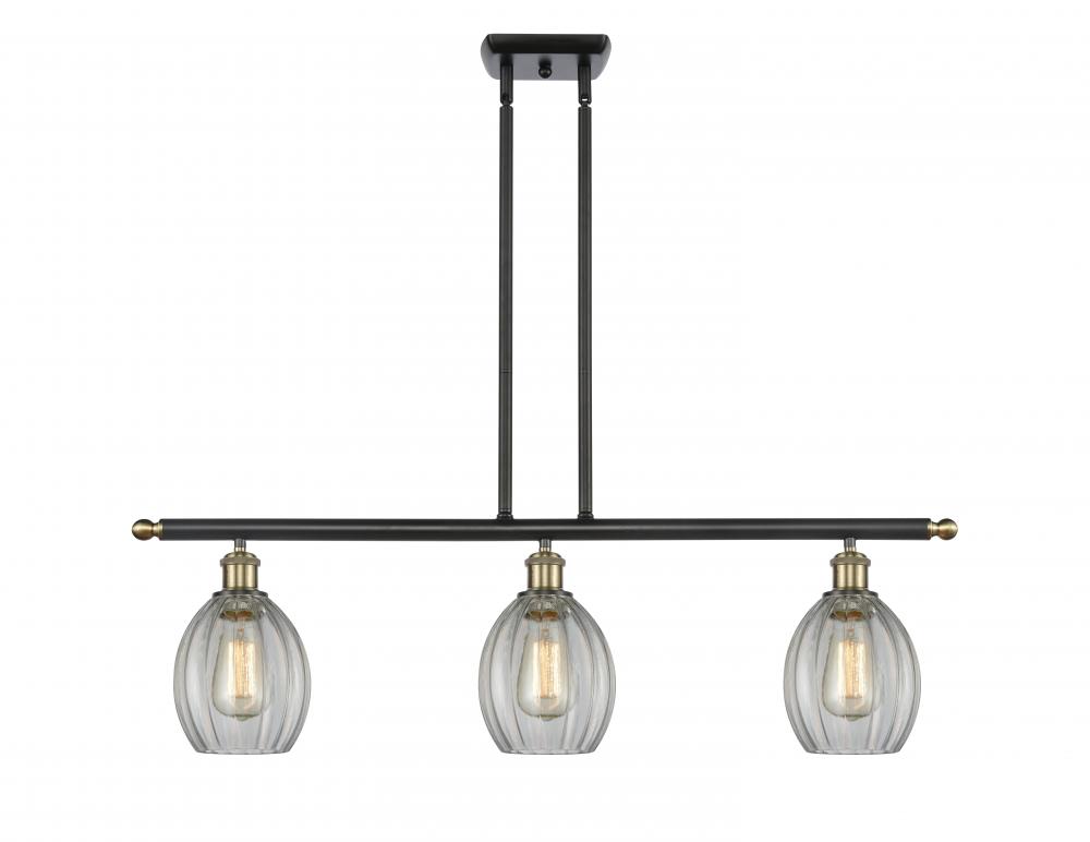 Eaton - 3 Light - 36 inch - Black Antique Brass - Cord hung - Island Light