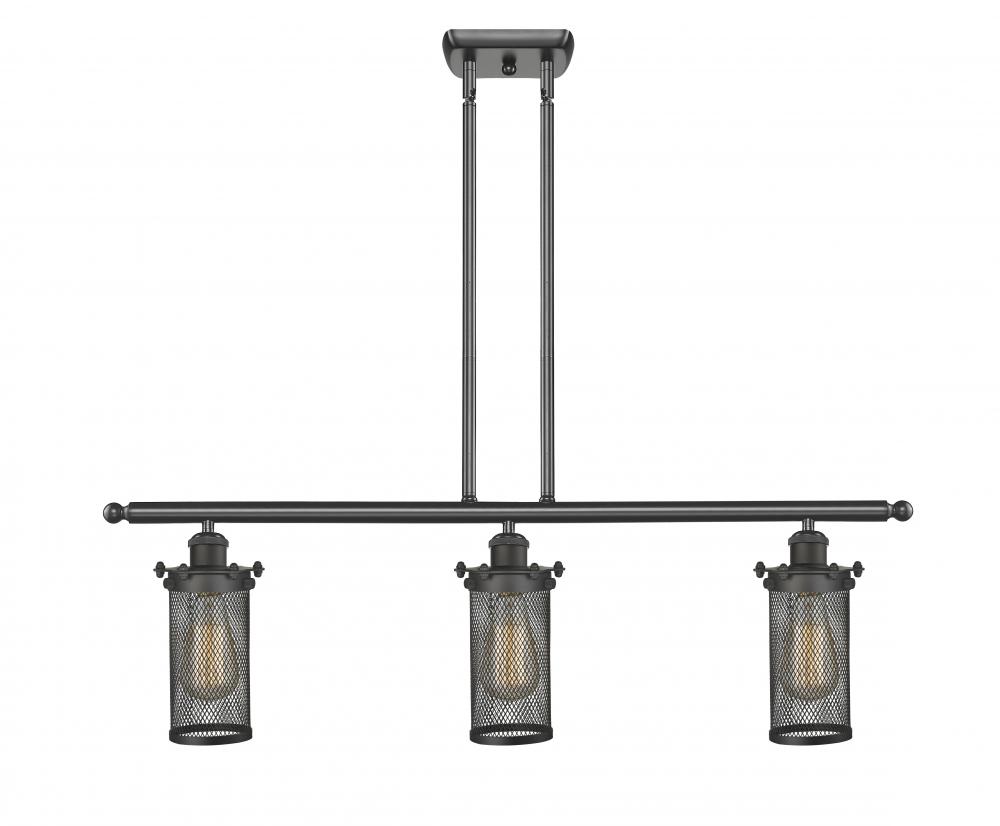 Bleecker - 3 Light - 36 inch - Oil Rubbed Bronze - Cord hung - Island Light