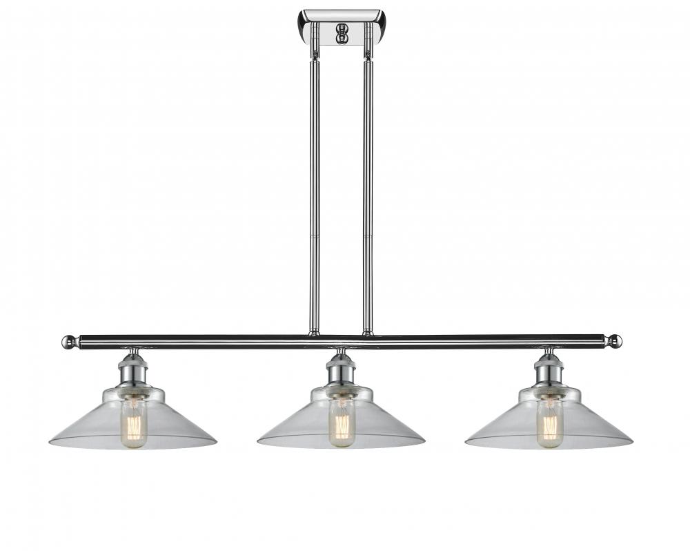 Orwell - 3 Light - 36 inch - Polished Chrome - Cord hung - Island Light