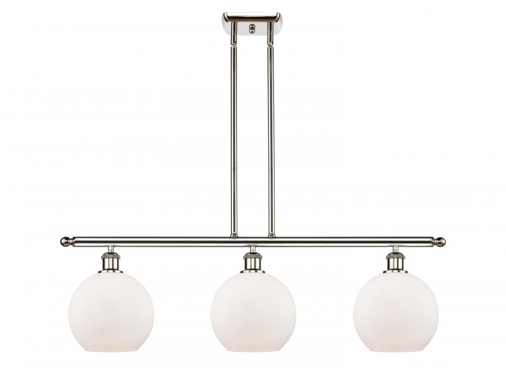 Athens - 3 Light - 36 inch - Polished Nickel - Cord hung - Island Light